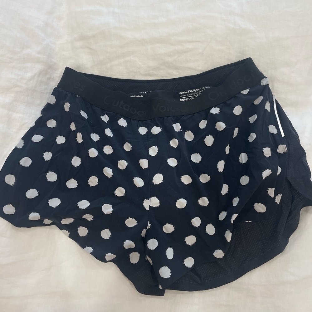 Outdoor voices polka dot shorts